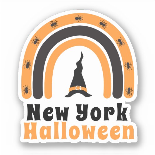 Sticker van Rainbow Halloween Party uit New York (Voorkant)