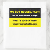 Sticker van Real Estate Agent Business - We kopen  (Tas)