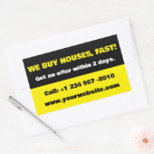 Sticker van Real Estate Agent Business - We kopen  (Envelop)