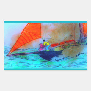 sticker van rode schoenenkop