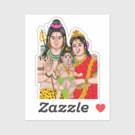 Sticker van Shiva's Familie