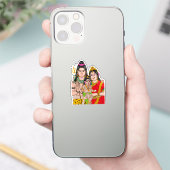 Sticker van Shiva's Familie (Telefoon)