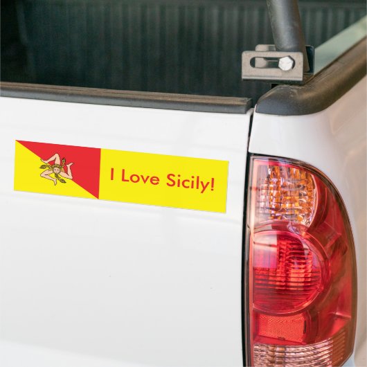 Sticker van Sicilië (Op Truck)