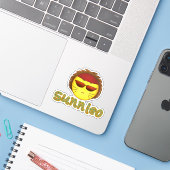 Sticker van Sunnleo (Laptop met iPhone)