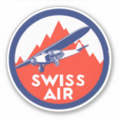 Sticker van Swiss Air Airways (Voorkant)