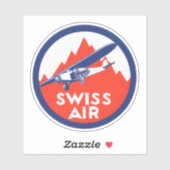 Sticker van Swiss Air Airways (Vel)