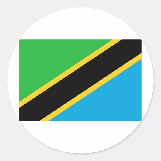 Sticker van Tanzania (Voorkant)