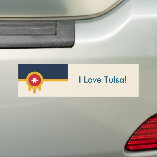 Sticker van Tulsa, Oklahoma (Op auto)