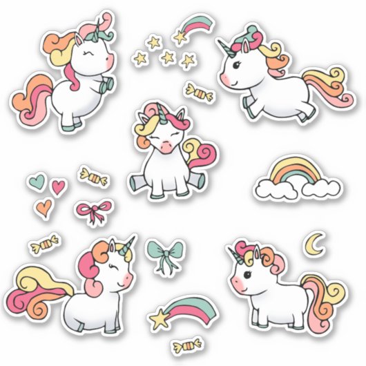 Sticker van Unicorn (Voorkant)