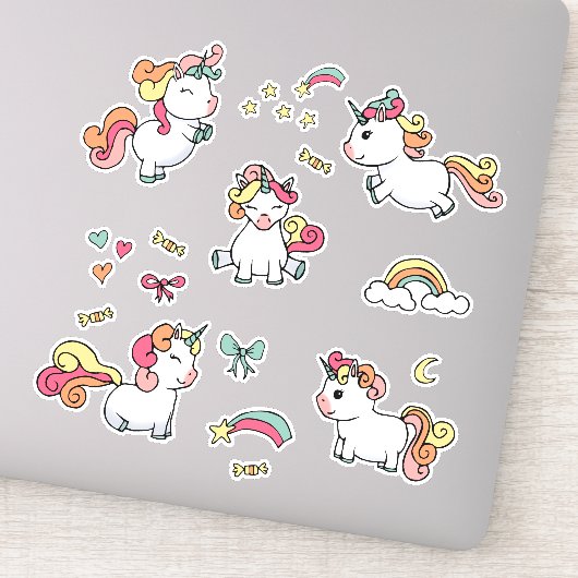 Sticker van Unicorn (Detail)