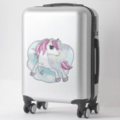Sticker van Unicorn en Butterflies (Koffer)