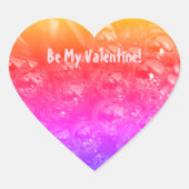 Sticker van Valentijn in de vorm van het hart (Voorkant)