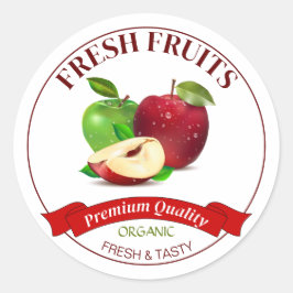 Sticker van vers fruit