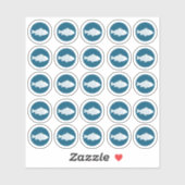 Sticker van vissoep (Vel)