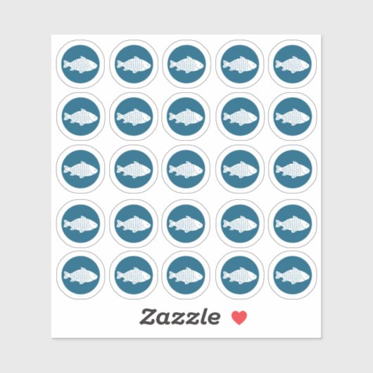 Sticker van vissoep (Vel)