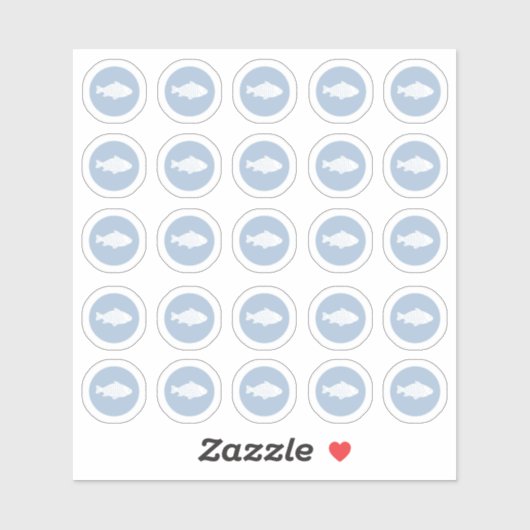 Sticker van vissoep (Vel)