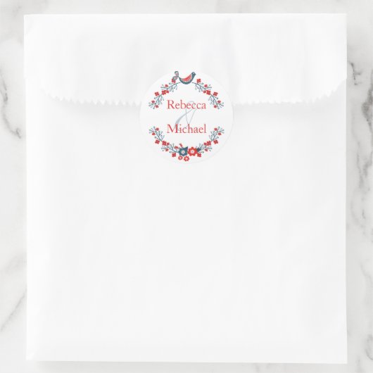  Sticker van vogels en van Floral (Tas)
