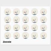 Sticker van vogels en walvissen (Vel)