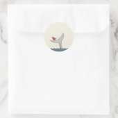 Sticker van vogels en walvissen (Tas)