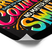 Sticker van voortgang en persistentie poster (Hoek)