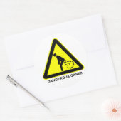 Sticker van waarschuwingsteken voor gevaarlijke ga (Envelop)