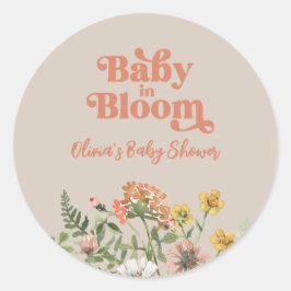 Sticker van wilde Baby showers