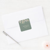 Sticker van Wildflower Sage Deco Wedding Seal (Envelop)