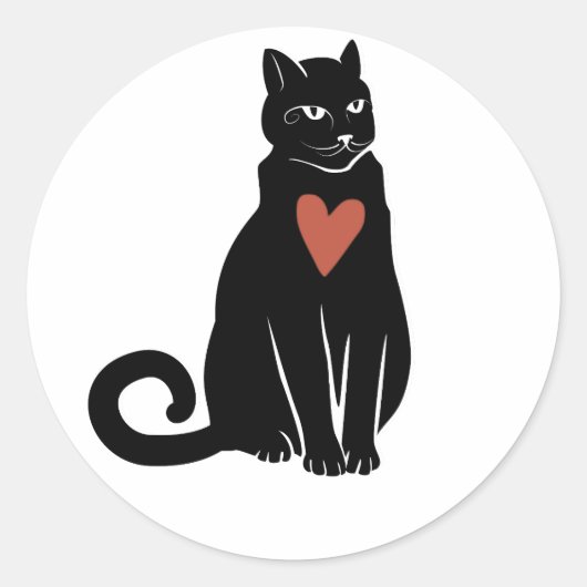 Sticker van zwarte katten (Voorkant)