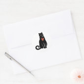 Sticker van zwarte katten (Envelop)