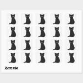 Sticker van zwarte katten (Vel)