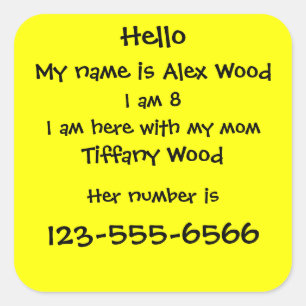 Sticker veiligheid kinderen