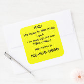 Sticker veiligheid kinderen (Envelop)