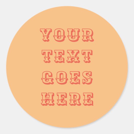 STICKER veranderlijke jouw tekst hier tekst (Voorkant)