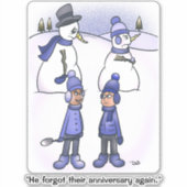 Sticker vergeten Jubileum Square (Voorkant)