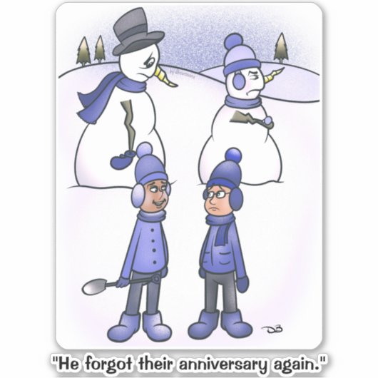 Sticker vergeten Jubileum Square (Voorkant)