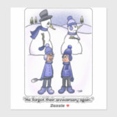 Sticker vergeten Jubileum Square (Vel)