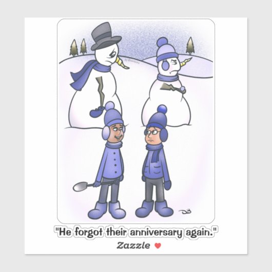 Sticker vergeten Jubileum Square (Vel)