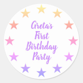 Sticker verjaardagsfeestje