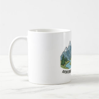 Sticker Verken de natuur & bergen Koffiemok