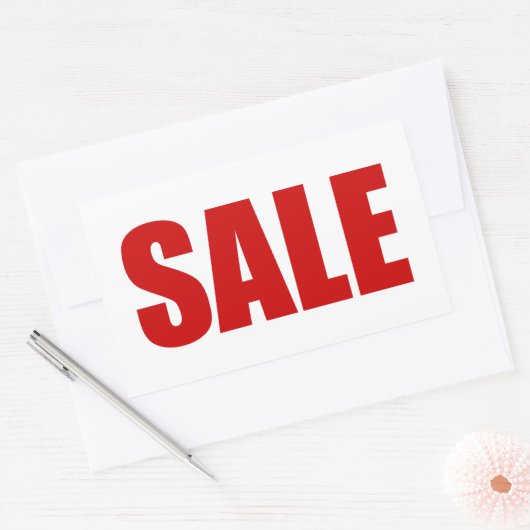 Sticker VERKOOP RECTANGULAR (Envelop)