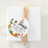 Sticker verlovingsfeestje, hij heeft haar ten huwe bedankjes labels (In situ)