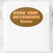 Sticker vernietiger van poepboot (Tas)