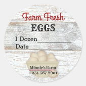 Sticker verse eieren (Voorkant)