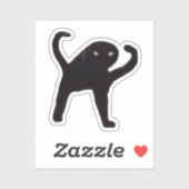 Sticker vervloekt Cat Meme (Vel)