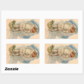 Sticker Victoriaans Bruid Rozen Trouwjurk (Vel)