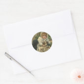 Sticker Victoriaans redt zwerfhonden pups (Envelop)