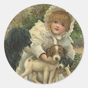 Sticker Victoriaans redt zwerfhonden pups