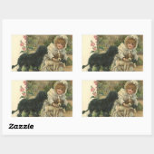 Sticker Victoriaans redt zwerfhonden pups (Vel)