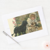 Sticker Victoriaans redt zwerfhonden pups (Envelop)