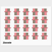 Sticker Vierkant (Perzik LED S.C.C.)RFPMDesigns 20 (Vel)